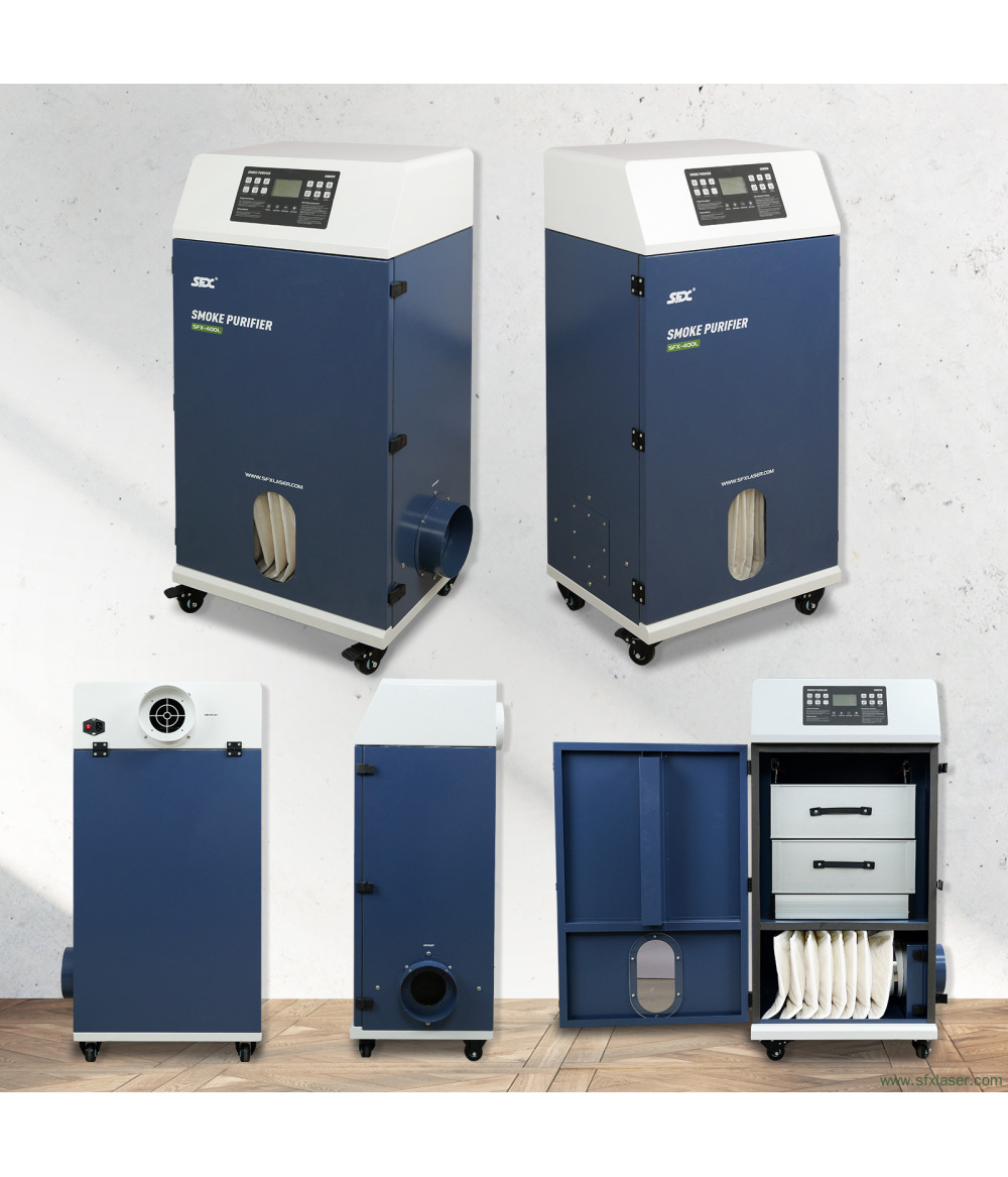 SFX-400L Laser Cleaning Machine Smoke Purifier Fume Extractor Fume Purifier for Laser Cleaning Welding Cutting Engraving SFX-400L Laser Cleaning Machine Smoke Purifier Fume Extractor Fume Purifier for Laser Cleaning Welding Cutting Engraving