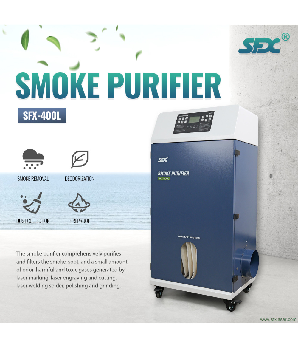 SFX-400L Laser Cleaning Machine Smoke Purifier Fume Extractor Fume Purifier for Laser Cleaning Welding Cutting Engraving SFX-400L Laser Cleaning Machine Smoke Purifier Fume Extractor Fume Purifier for Laser Cleaning Welding Cutting Engraving