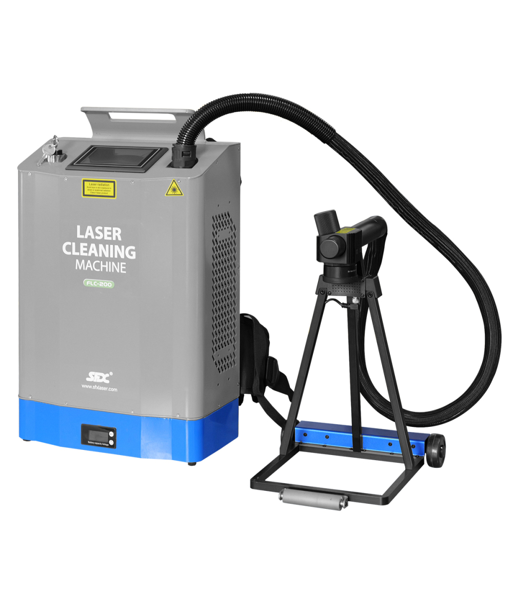 SFX 200 Вт Самоходная машина для лазерной очистки рюкзака Импульсный лазерный очиститель Средство для удаления ржавчины и краски