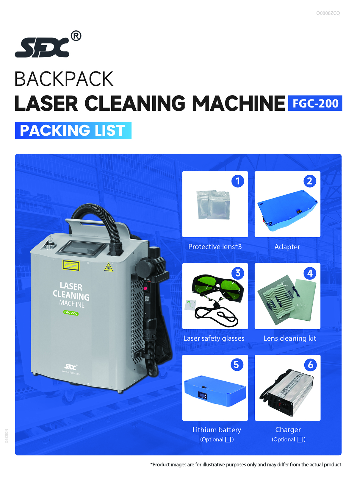 Máquina de limpieza láser de mochila de 200W, limpiador láser de fibra tipo pulso, máquina de eliminación de recubrimiento de óxido de pintura y óxido de Metal