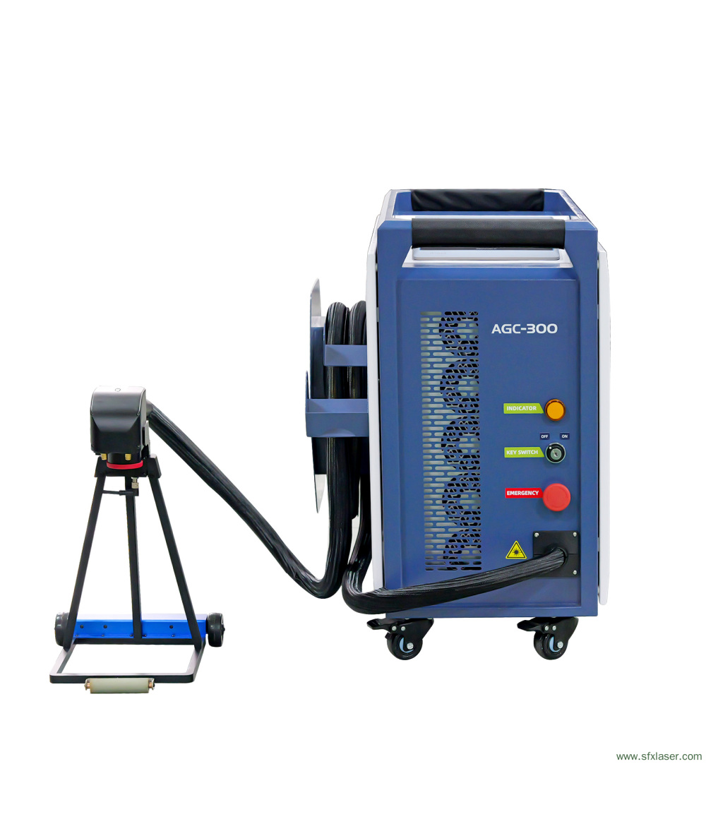 SFX AGC 300W 500W SmartLink Luftgekühlte Pulslaser-Reinigungsmaschine mit intelligenter Verbindung und selbstfahrendem Gerät SFX AGC 300W 500W SmartLink Luftgekühlte Pulslaser-Reinigungsmaschine mit intelligenter Verbindung und selbstfahrendem Gerät