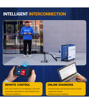 SFX AGC 300W 500W IoT Luftgekühlte Pulslaser-Reinigungsmaschine mit intelligenter Vernetzung und selbstfahrendem Gerät