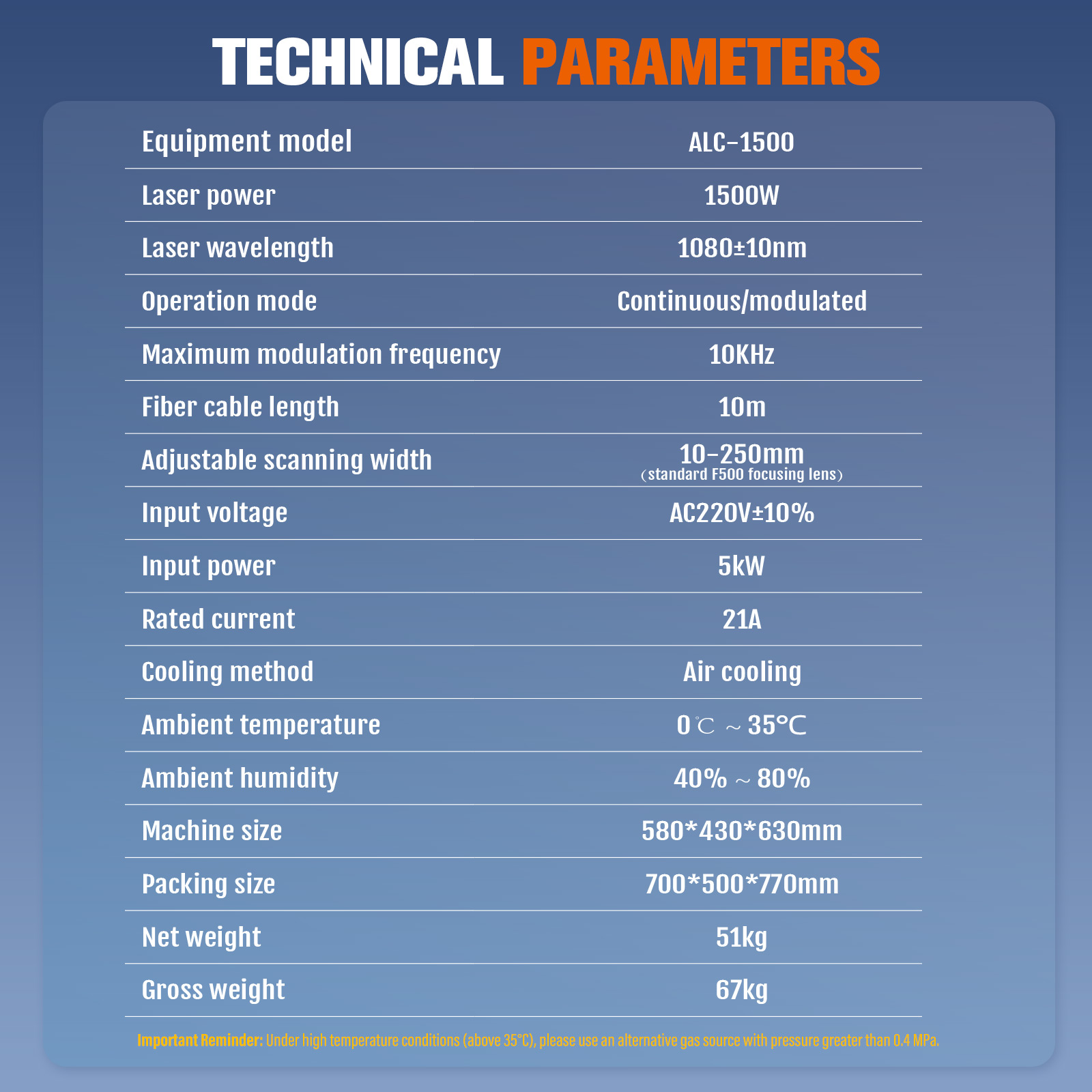 SFX ALC-1500 Luftgekühlte kontinuierliche Laser-Reinigungsmaschine 1500 W Tragbarer Handlaser-Rostentferner