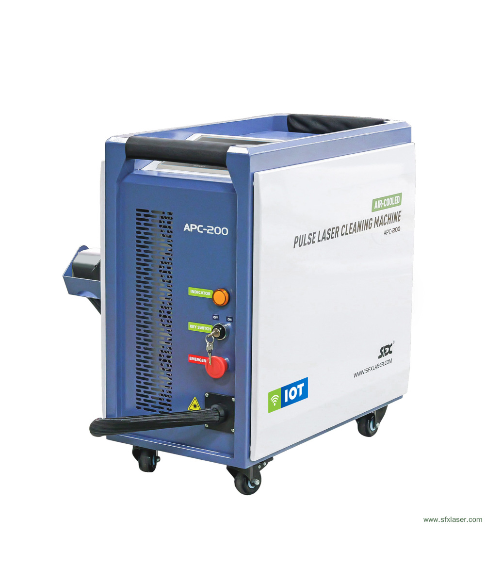 Limpiador láser de madera refrigerado por aire SFX APC de 200 W, 300 W y 500 W SmartLink con tecnología IoT y dispositivo autopropulsado. Limpiador láser de madera refrigerado por aire SFX APC de 200 W, 300 W y 500 W SmartLink con tecnología IoT y dispositivo autopropulsado.