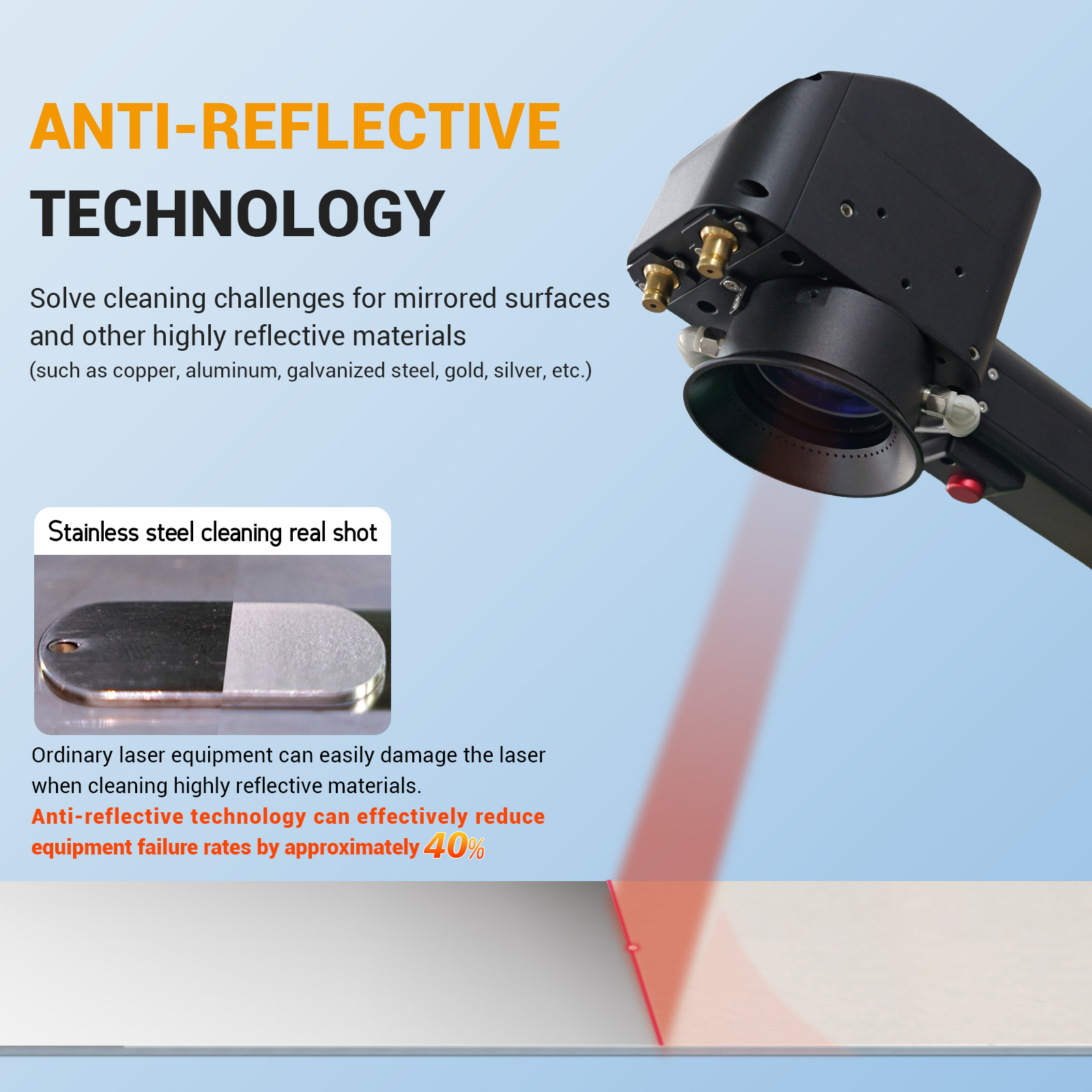 Limpiador láser de madera refrigerado por aire SFX APC de 200 W, 300 W y 500 W SmartLink con tecnología IoT y dispositivo autopropulsado.