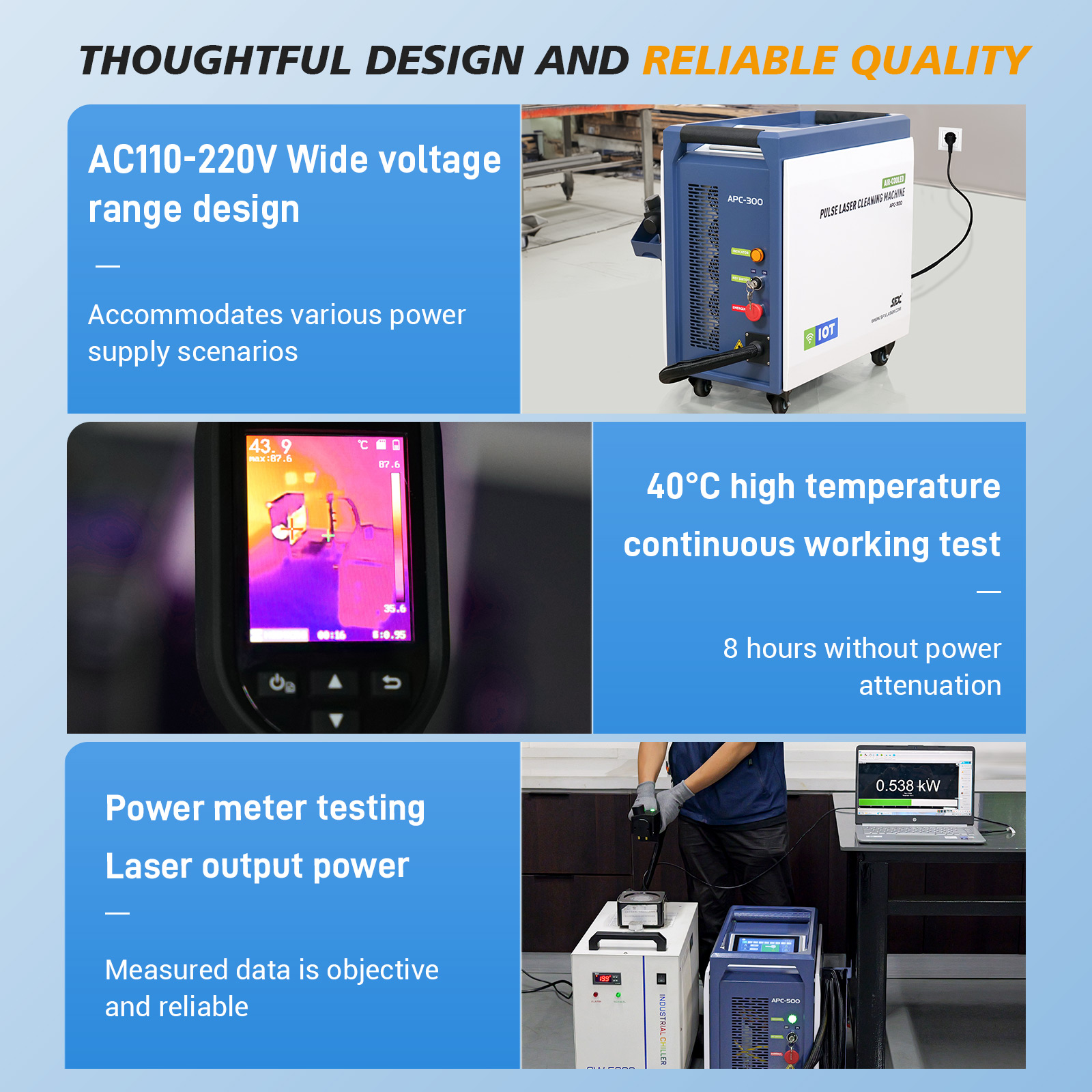 アリゾーページ SFX APC 300W 500W IoT Air Cooled Laser Cleaner Laser Wood Cleaning