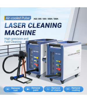 US-Lager SFX 300W 500W Luftgekühlte Pulslaser-Reinigungsmaschine Hochpräziser Laser-Rost-Farbbeschichtungsentferner
