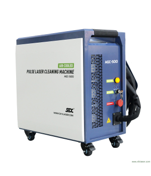 US Stock Second-hand AGC 300W 500W Pulse Laser Cleaning Machine Laser Rust Paint Oils Stains Removal Machine