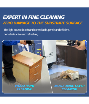 SFX APC 300 W Pulse Air Cooled Laser Cleaner Professionelle Laser-Holzreinigungsmaschine Metallrost-Farbformreiniger
