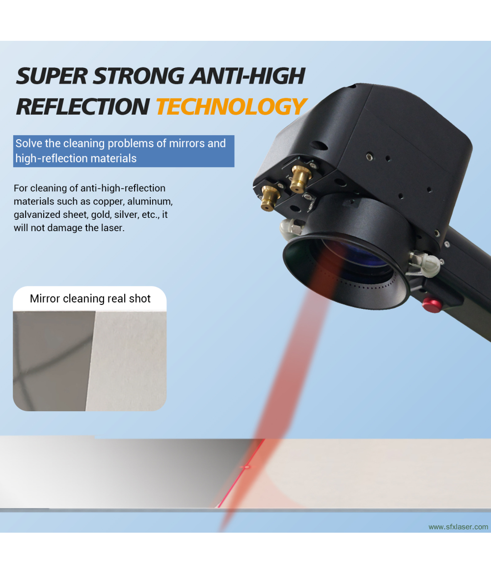 SFX APC 300 W Pulse Air Cooled Laser Cleaner Professionelle Laser-Holzreinigungsmaschine Metallrost-Farbformreiniger SFX APC 300 W Pulse Air Cooled Laser Cleaner Professionelle Laser-Holzreinigungsmaschine Metallrost-Farbformreiniger