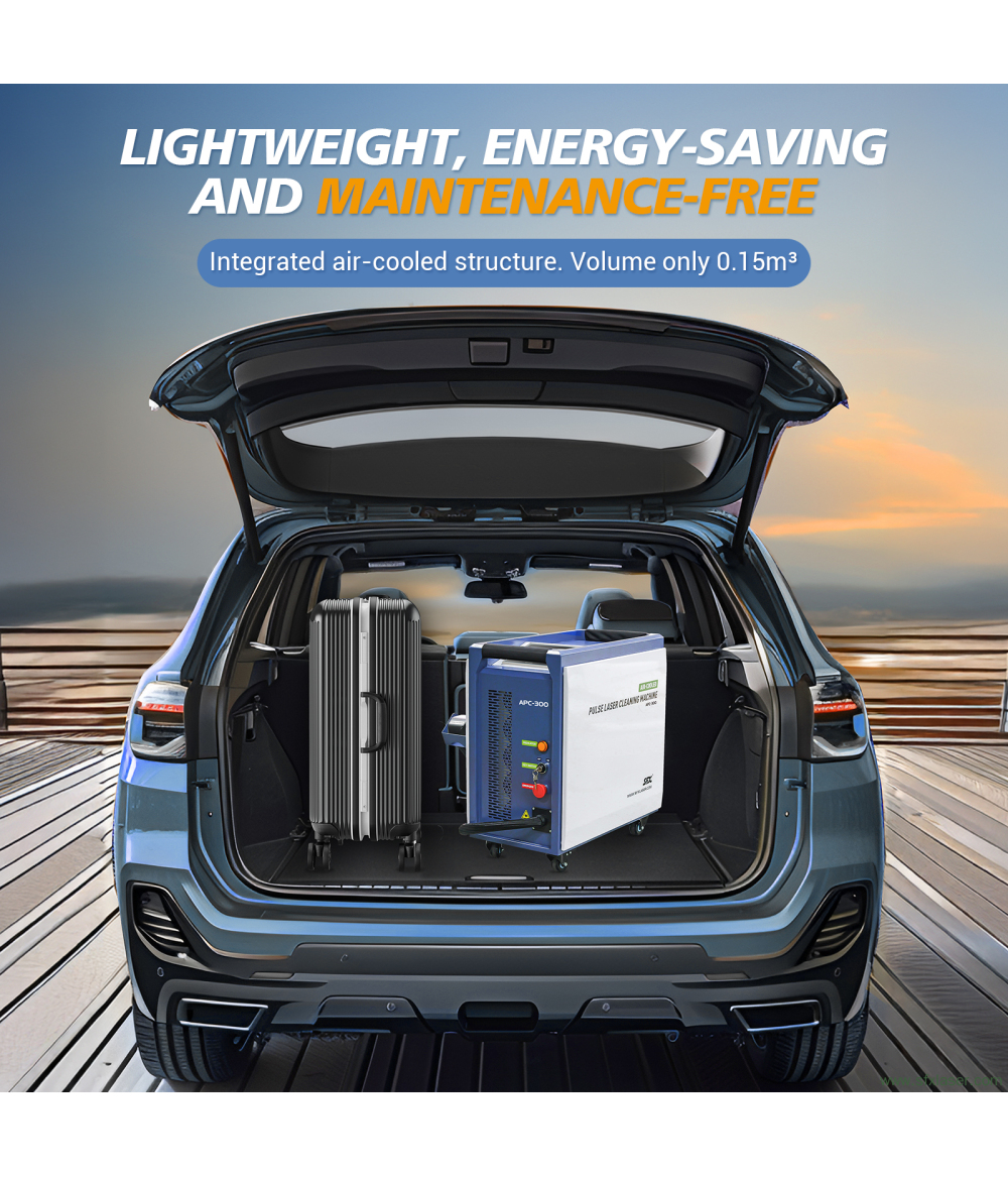 SFX APC 300 W Pulse Air Cooled Laser Cleaner Professionelle Laser-Holzreinigungsmaschine Metallrost-Farbformreiniger SFX APC 300 W Pulse Air Cooled Laser Cleaner Professionelle Laser-Holzreinigungsmaschine Metallrost-Farbformreiniger