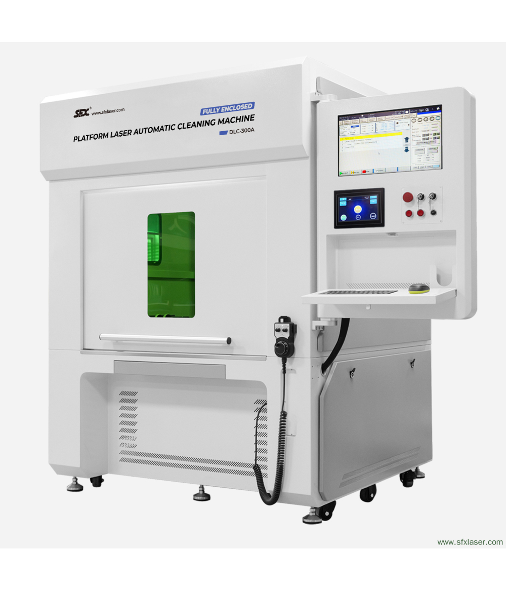 SFX 200 W, 300 W, 500 W, intelligente, automatisierte Laserreinigungsmaschine, vollständig geschlossene Plattform, Laserreiniger zum Entfernen von Rost und Lackbeschichtungen SFX 200 W, 300 W, 500 W, intelligente, automatisierte Laserreinigungsmaschine, vollständig geschlossene Plattform, Laserreiniger zum Entfernen von Rost und Lackbeschichtungen