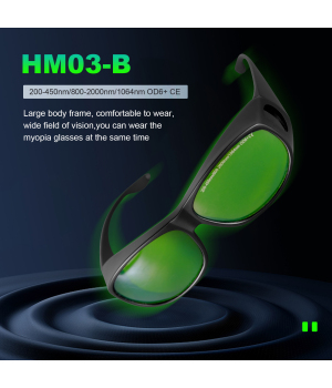 Stock de EE. UU. HM03-B OD6+ Gafas de seguridad láser para limpiador láser y máquina soldadora láser