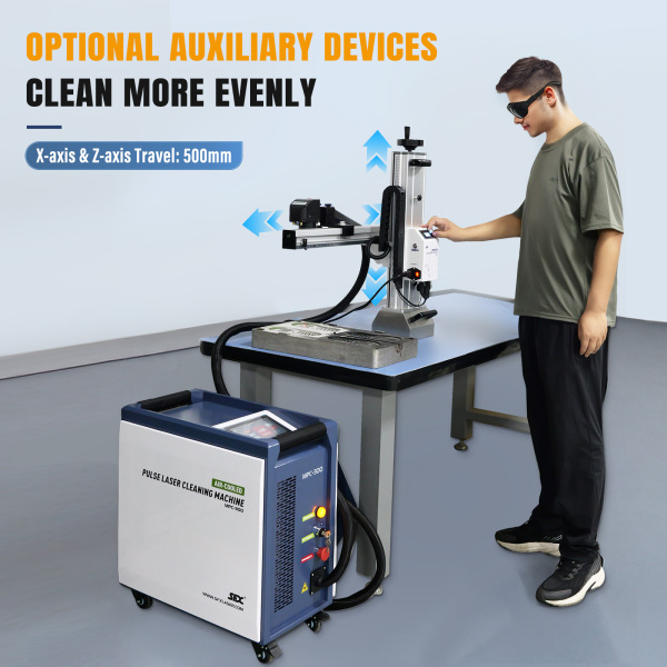 Máquina de limpieza de moldes láser SFX MPC de 200 W y 300 W, con refrigeración por aire pulsado y eliminador de óxido