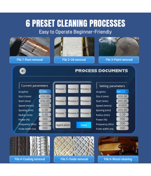 SFX MPC 200W 300W Laser Mold Cleaning Machine Pulse Air Cooled Laser Cleaner Rust Remover