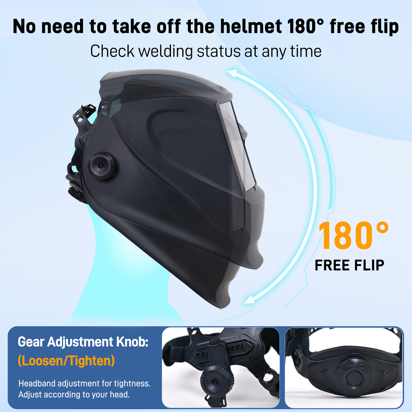 Casco de protección láser OD8+ 900-1100nm para máquina de limpieza láser, máquina de soldadura láser, casco de soldadura láser