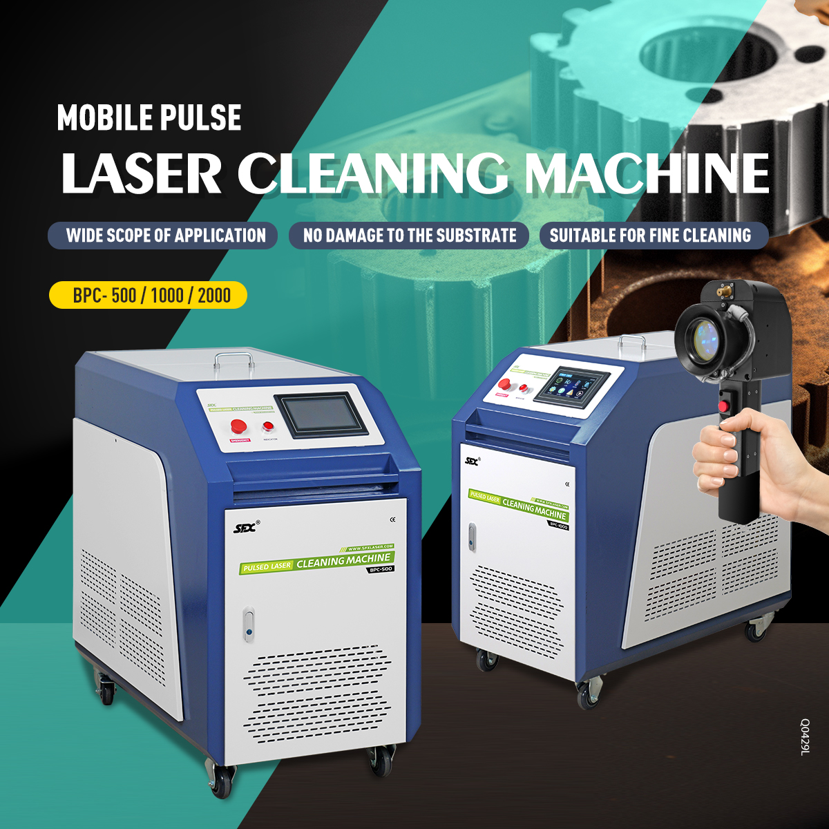 500W 1000W 2000W Pulse Laser Cleaning Machine Laser Metal Rust Oil Paint Coating Removal for Aerospace Automotive Manufacturing