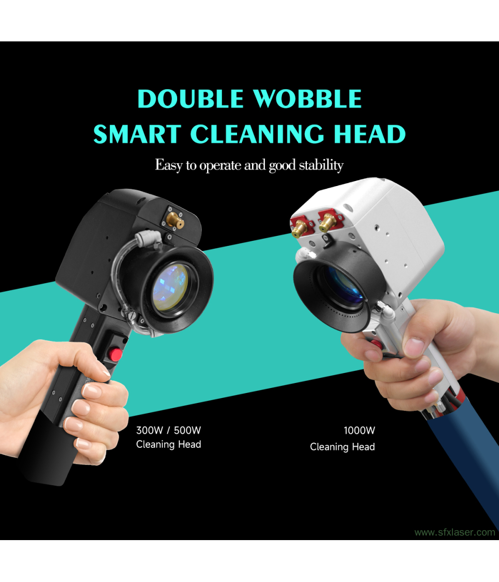 Máquina de limpieza láser de pulsos de 500 W y 1000 W para la eliminación de óxido metálico, pintura, aceite y recubrimientos en la industria aeroespacial y automotriz. Máquina de limpieza láser de pulsos de 500 W y 1000 W para la eliminación de óxido metálico, pintura, aceite y recubrimientos en la industria aeroespacial y automotriz.