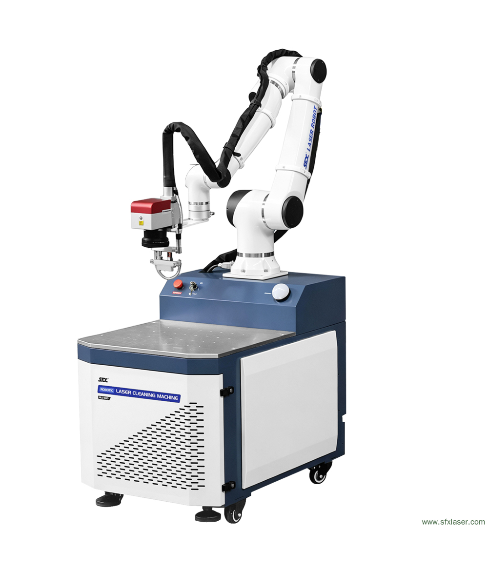 SFX 500W Robotic Laser Cleaning Machine Precision 6-Axis Automated Rust Paint Oxide Layer Laser Cleaning Solution SFX 500W Robotic Laser Cleaning Machine Precision 6-Axis Automated Rust Paint Oxide Layer Laser Cleaning Solution