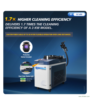 US Stock SLC 1500W 2000W 3000W 6000W Handheld Laser Rust Remover Efficient Continuous Laser Cleaning Machine