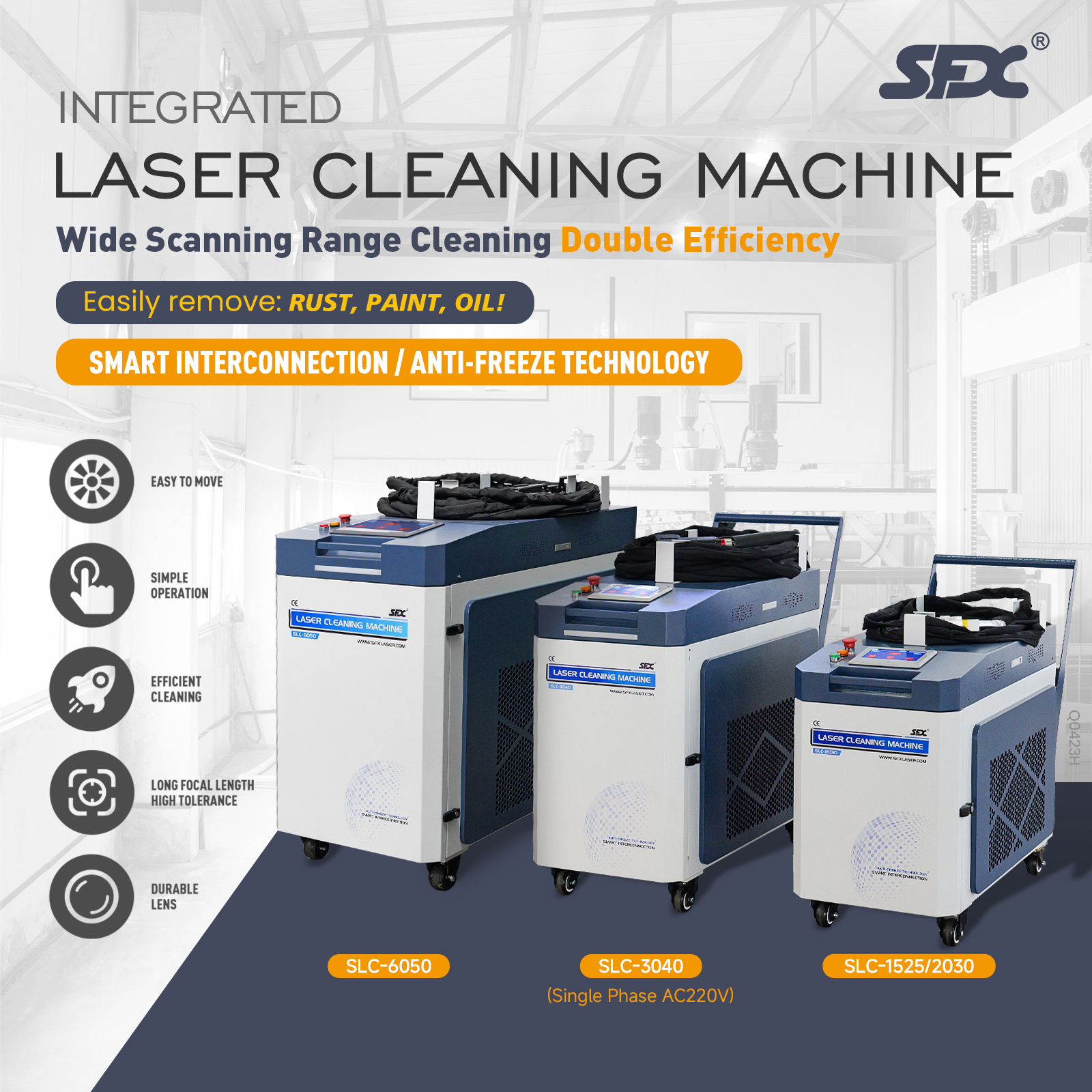 SFX Laser Continuous Laser Cleaning Machine丨Laser Metal Rust