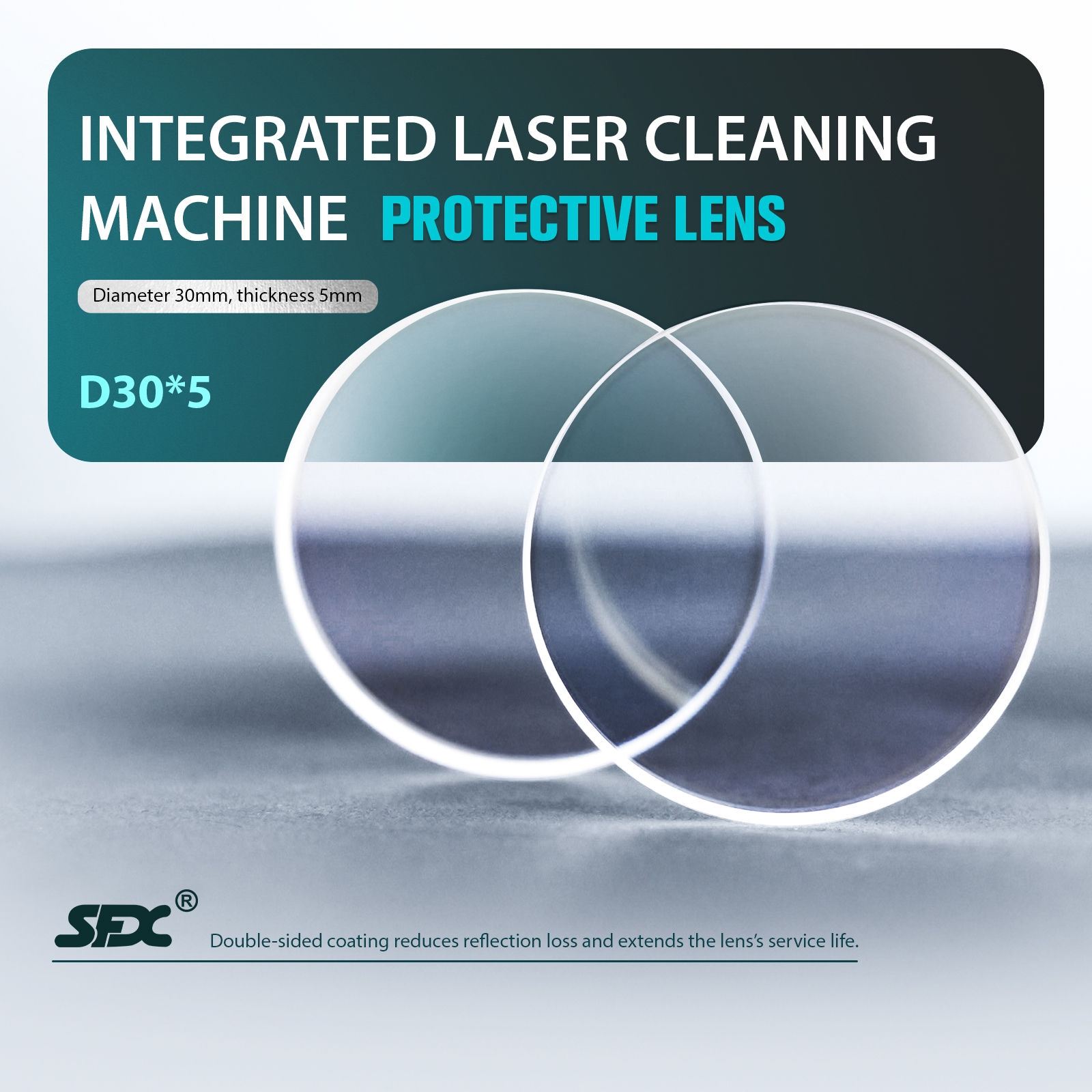 SFX SLC Series Continuous Laser Cleaning Machine Protective Lens