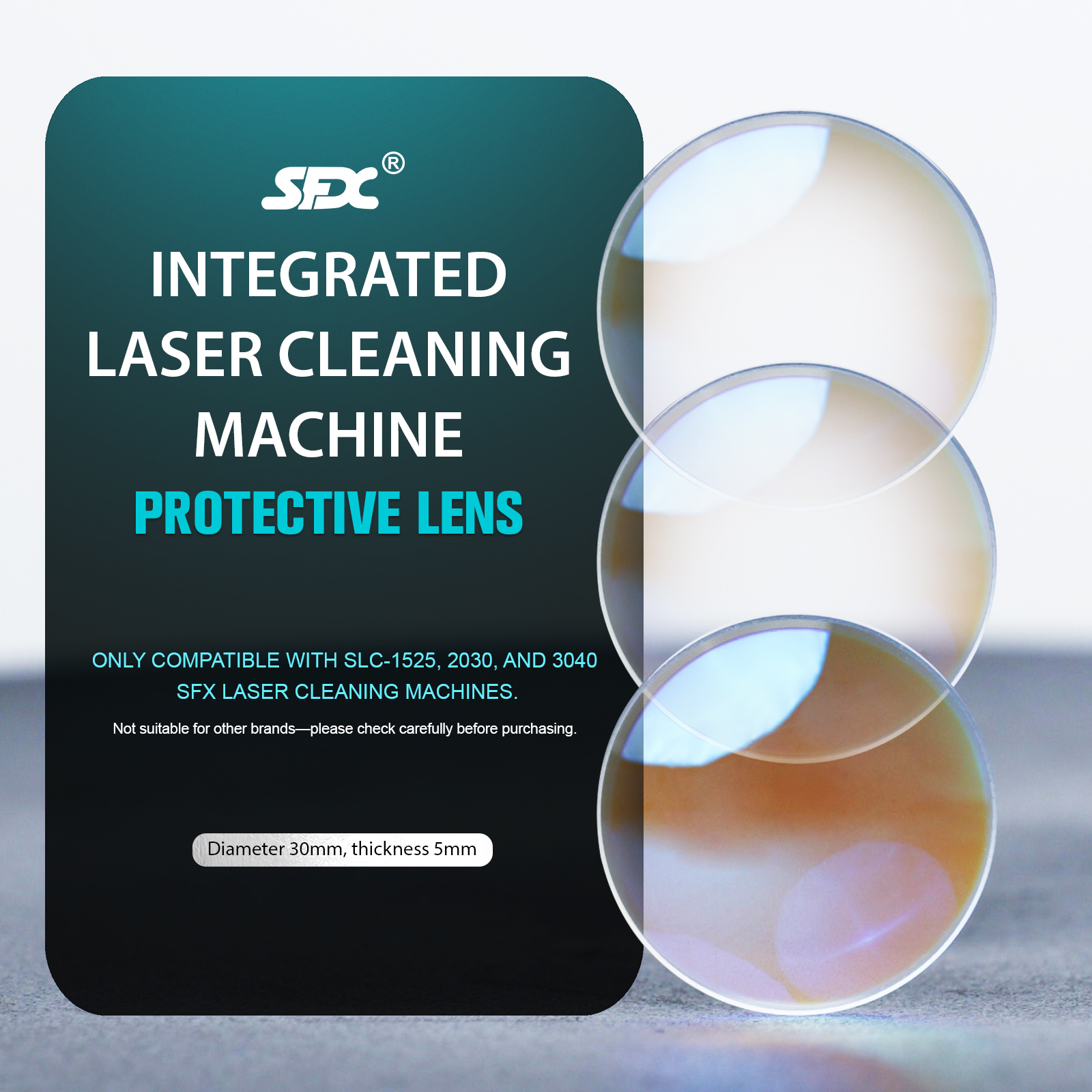 SFX SLC Series Continuous Laser Cleaning Machine Protective Lens