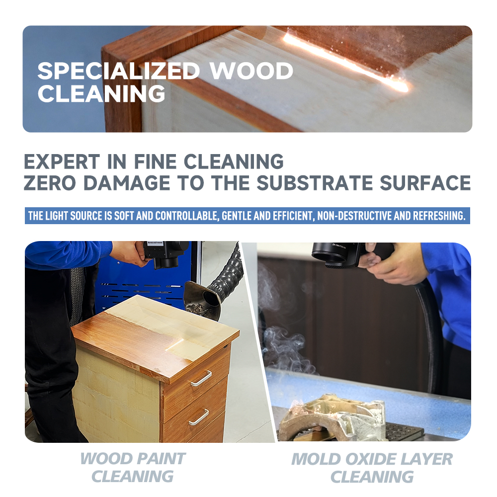 SFX 300W 500W Suitcase-style Pulsed Laser Cleaning Machine Portable Handheld Laser Rust Remover