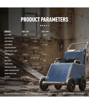 300-W-Offroad-Pulslaser-Reinigungsmaschine zum Entfernen von Rost und Ölgemälden im Außenbereich