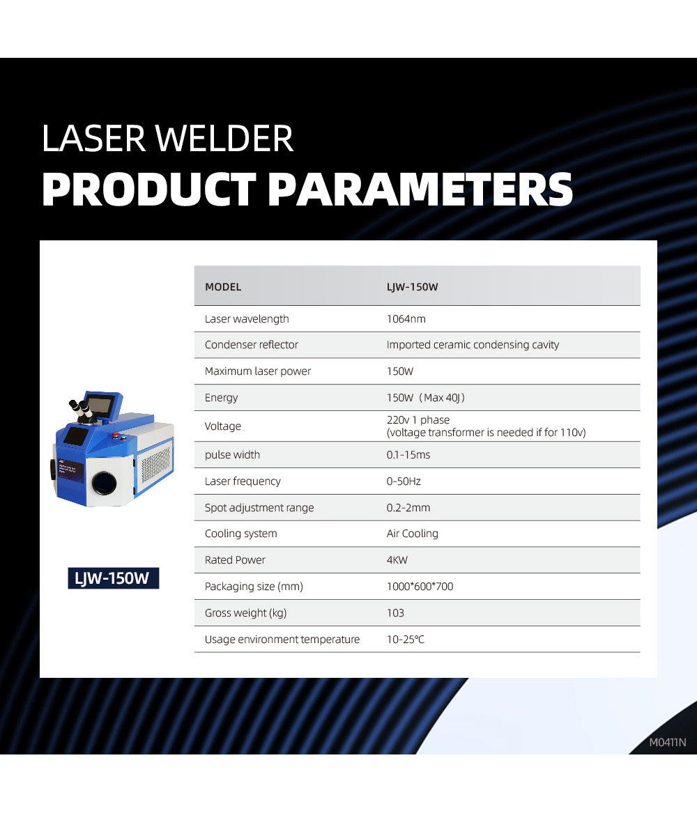 150W 200W Bureau Bijoux Laser Soudeur Or Argent Platine Bijoux Spot Laser Machine De Soudage
