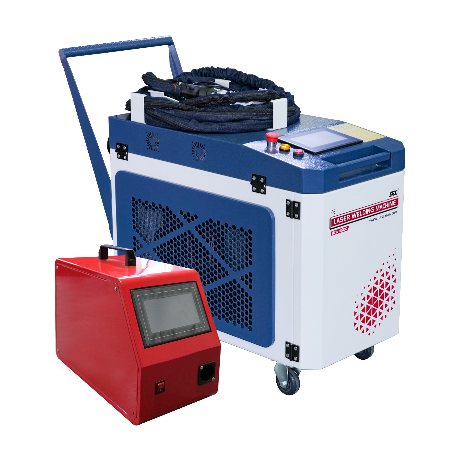 2 in 1 1500W 2000W 3000W Mobiles Laserschweißgerät mit Schweißnahtreinigungsfunktion Handheld-Metall-Laserschweißgerät