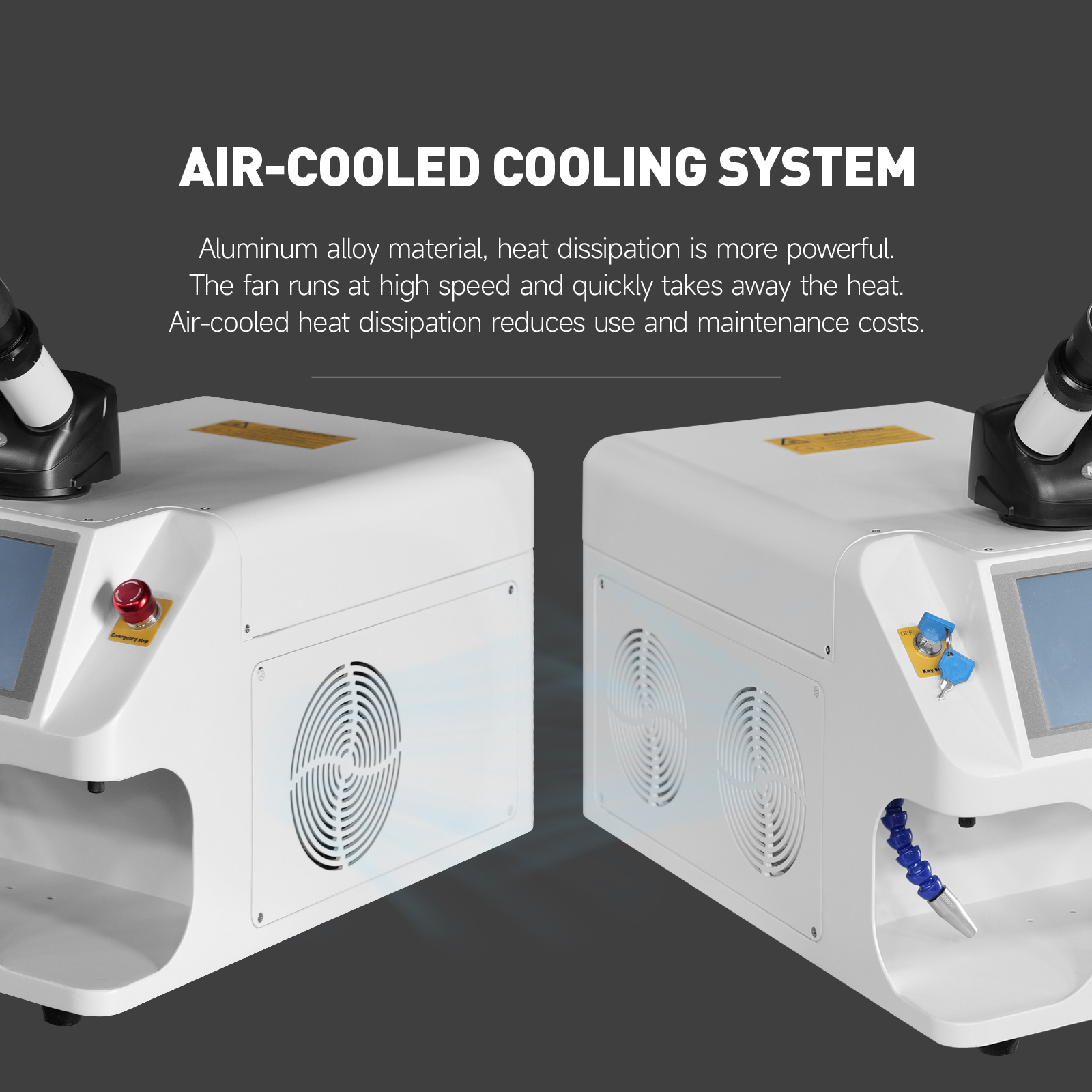 Soldador láser por puntos para joyería de escritorio, máquina de reparación de soldadura de Metal, oro y plata, 40J, 60W