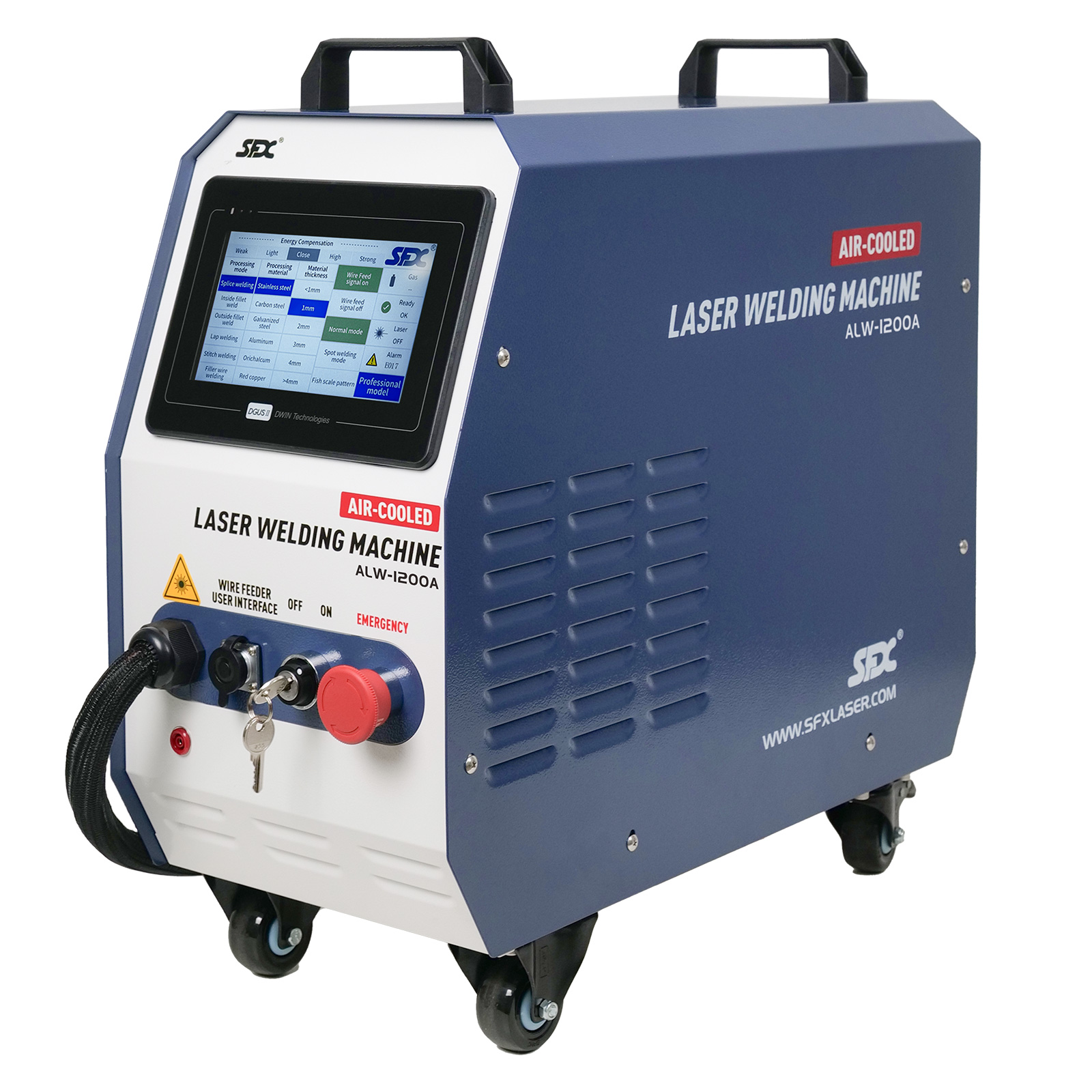 Machine de soudage laser portable refroidie par air SFX ALW-1200A 1200 W pour le soudage de tôles fines