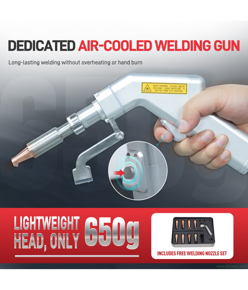 SFX 1400W Integrated Air-cooled Laser Welding Machine ALW-1400 Handheld Metal Laser Welder SFX 1400W Integrated Air-cooled Laser Welding Machine ALW-1400 Handheld Metal Laser Welder