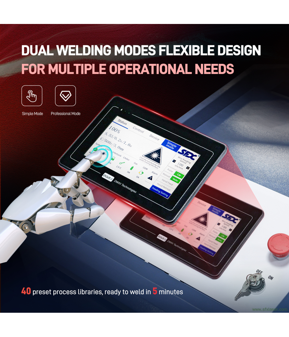SFX 1400W Integrated Air-cooled Laser Welding Machine ALW-1400 Handheld Metal Laser Welder SFX 1400W Integrated Air-cooled Laser Welding Machine ALW-1400 Handheld Metal Laser Welder