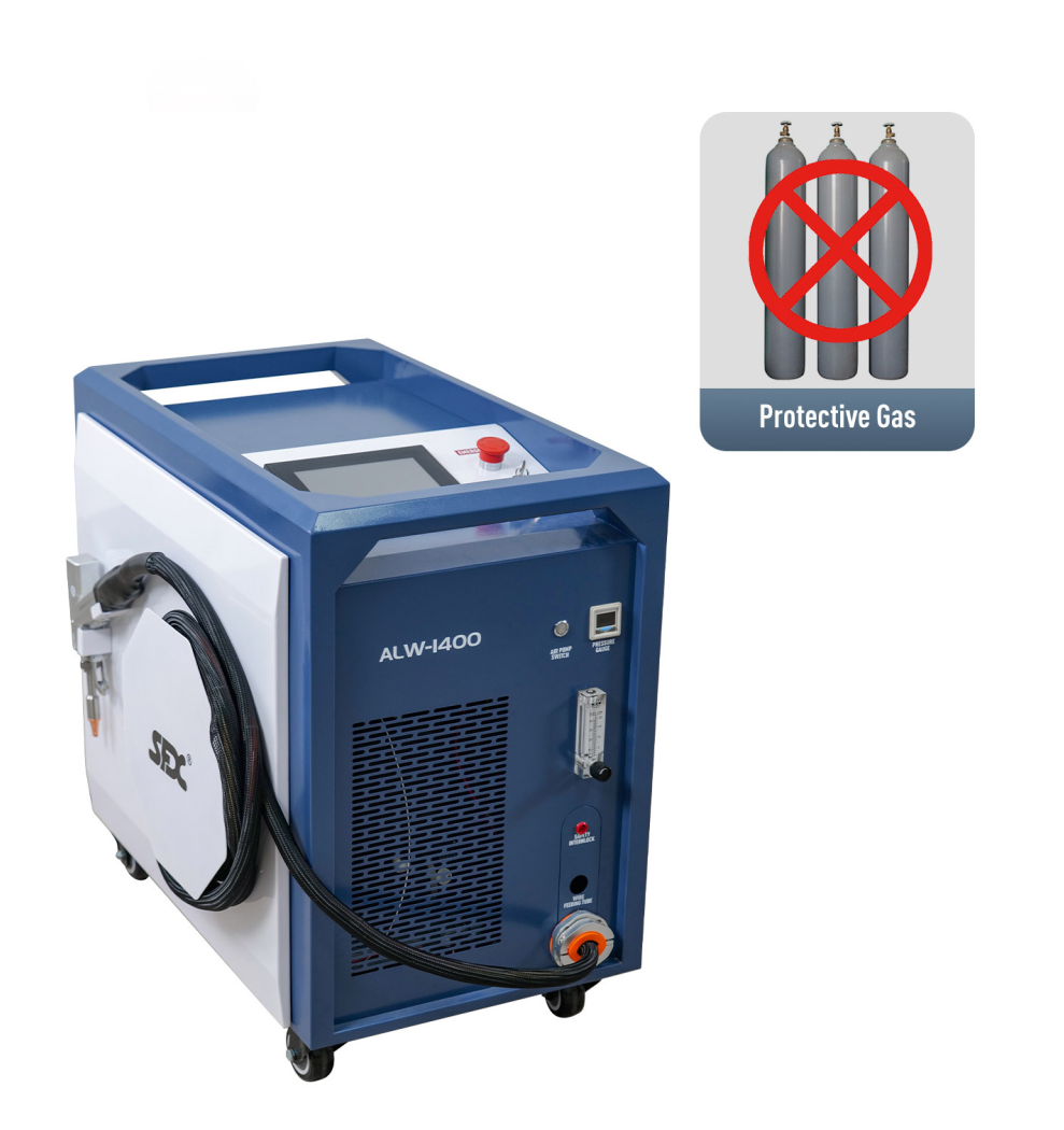 SFX 1400W Self-generated Gas Air-cooled Laser Welding Machine ALW-1400 Handheld Metal Laser Welder