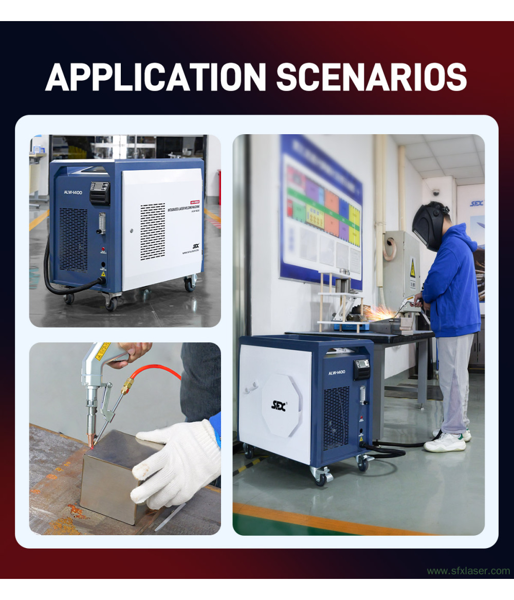 SFX 1400W Integrated Air-cooled Laser Welding Machine ALW-1400 Handheld Metal Laser Welder SFX 1400W Integrated Air-cooled Laser Welding Machine ALW-1400 Handheld Metal Laser Welder
