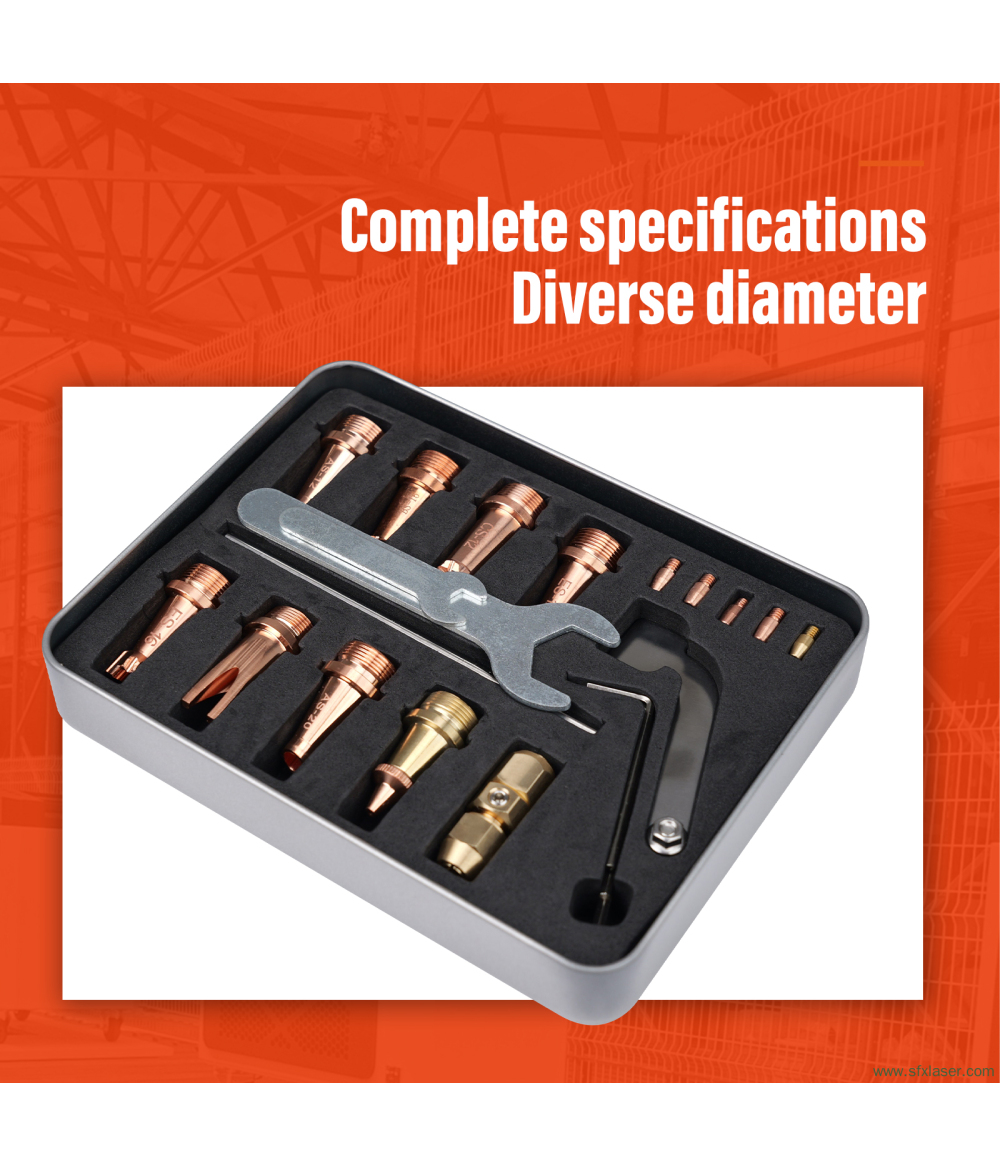 Machine de soudage laser portable refroidie par air SFX avec buse en cuivre Machine de soudage laser portable refroidie par air SFX avec buse en cuivre