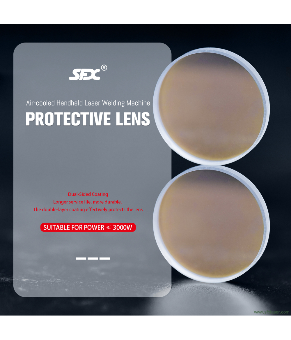 Lente protectora para máquina de soldadura láser portátil refrigerada por aire SFX Lente protectora para máquina de soldadura láser portátil refrigerada por aire SFX