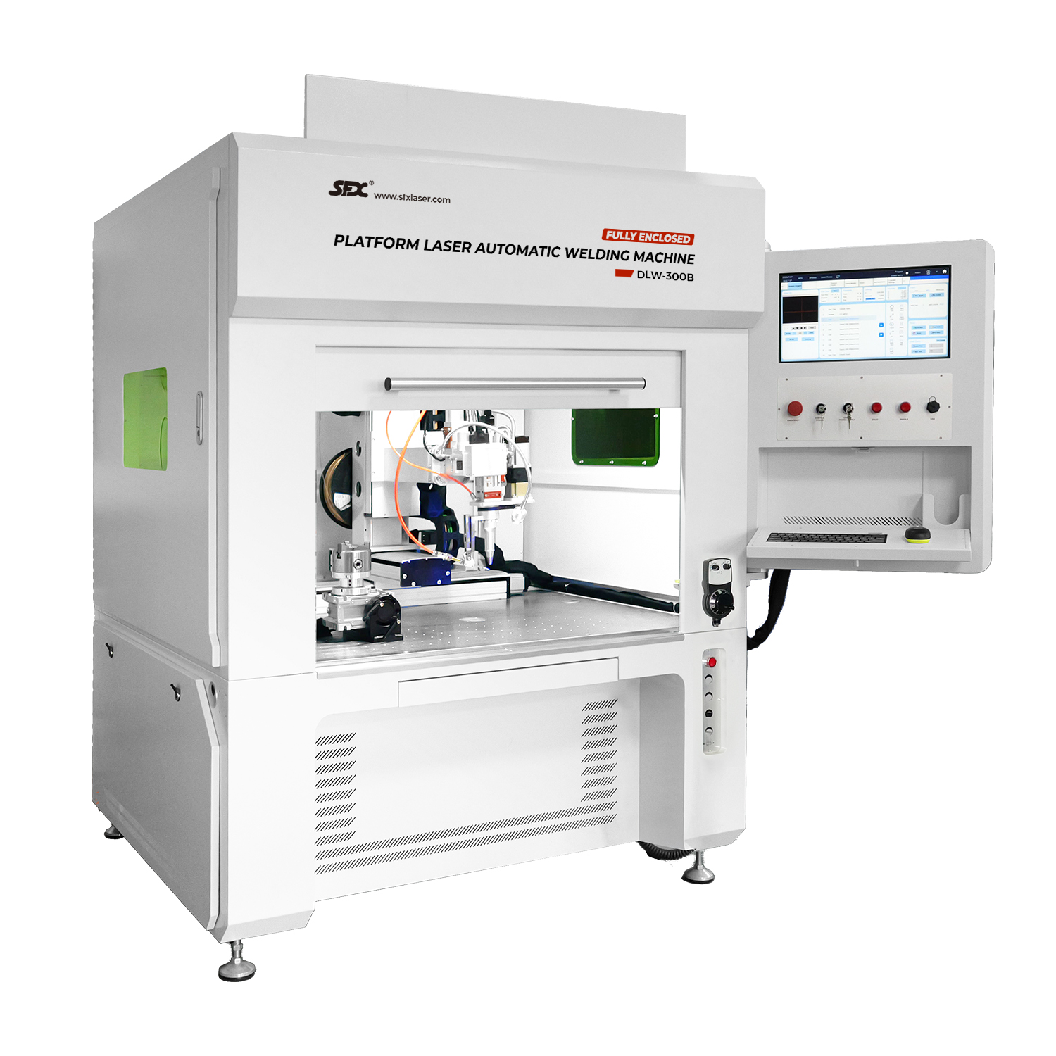 SFX 150W 300W Enclosed Laser Welding Machine for Ultra-thin Metal Precison Welding 4-Axis Intelligent Metal Laser Welder