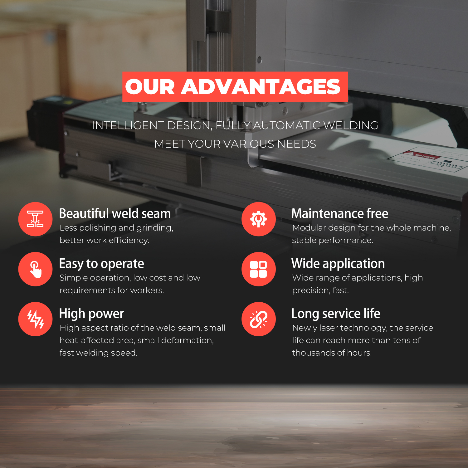 1000W 1500W 2000W 3000W Plattform Automatisches Laserschweißgerät Dünnes Metallplatten-Laserschweißgerät