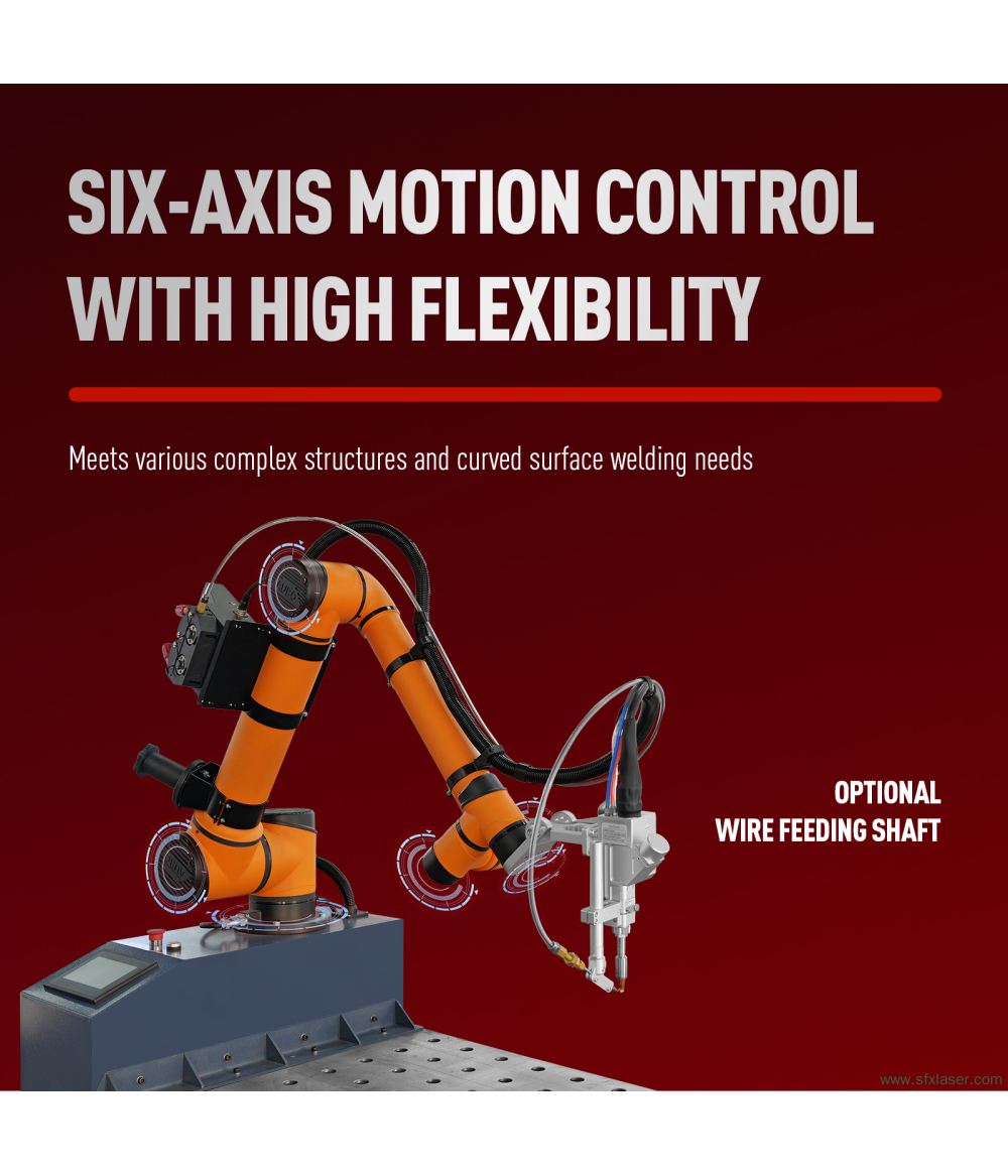 SFX 1500W 2000W 3000W Roboter-Laserschweißstation Sechsachsige automatische Schweißmaschine SFX 1500W 2000W 3000W Roboter-Laserschweißstation Sechsachsige automatische Schweißmaschine
