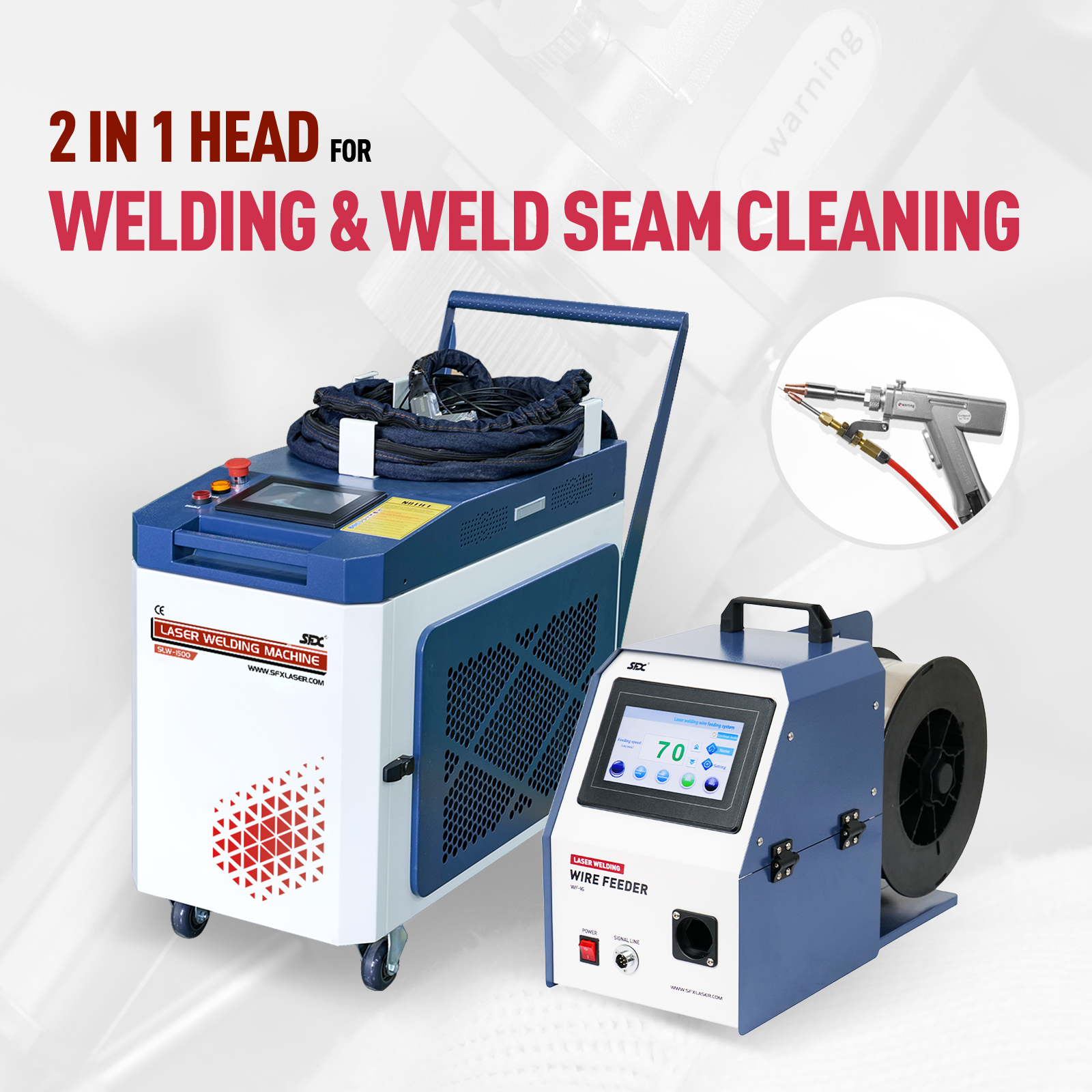 SFX SLW 1500W 200W 3000W 2 in 1 Handheld Laser Welding Machine