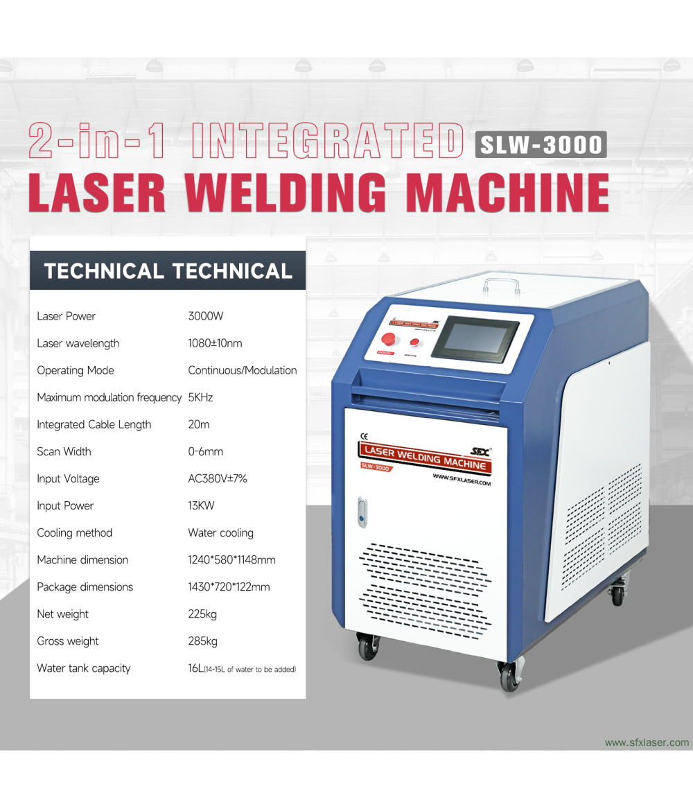 SFX SLW 1500W 2000W 3000W 2 in 1 Handheld Laser Welding Machine SFX SLW 1500W 2000W 3000W 2 in 1 Handheld Laser Welding Machine