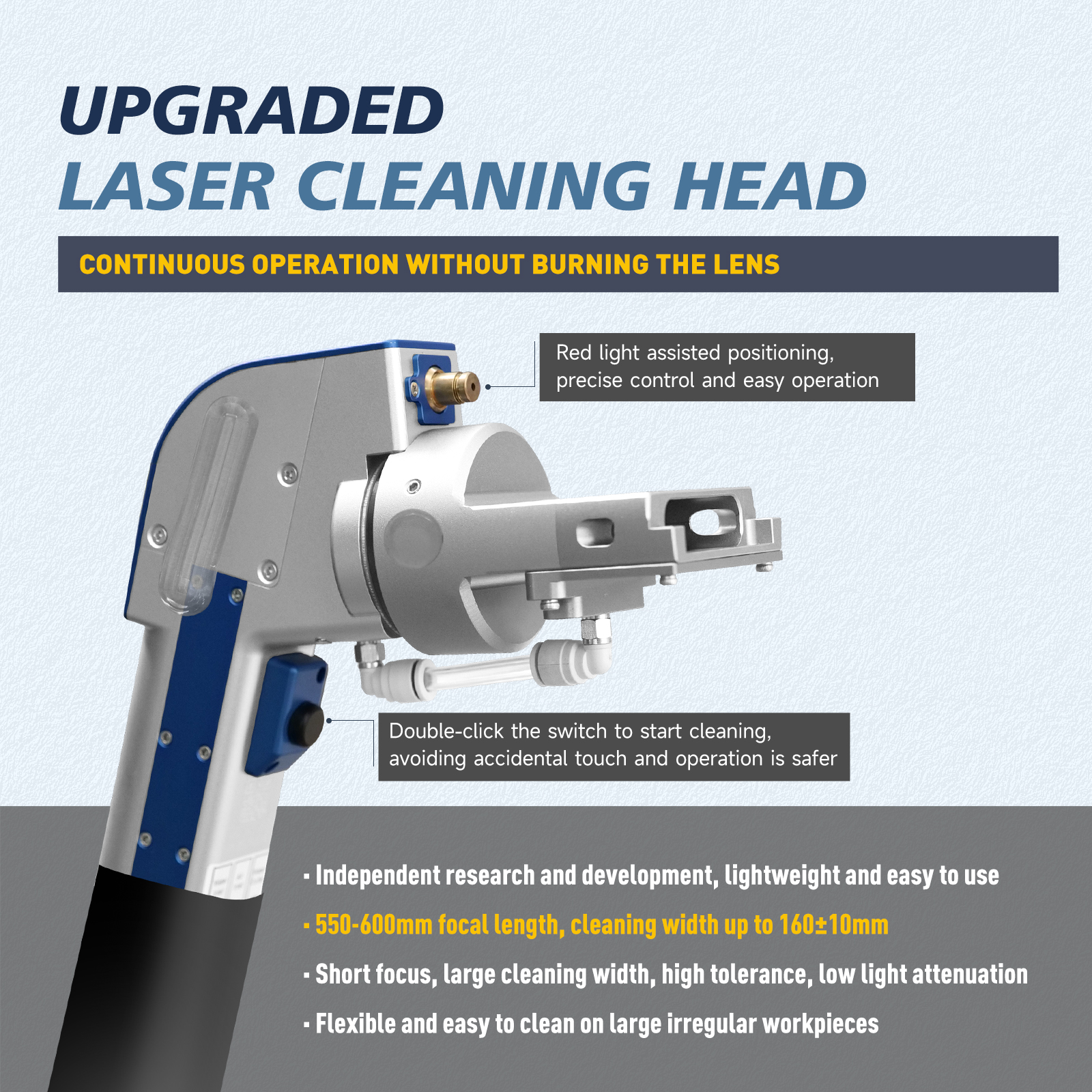 Máquina de limpieza láser SFX 2000W Máquina de eliminación de óxido láser portátil con interconexión inteligente Tecnología anticongelante con fuente láser