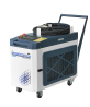 US-Lager 1000 W/1500 W/2000 W/3000 W mobile Laserreinigungsmaschine mit integriertem Wasserkühler, kontinuierlicher Faserlaserreiniger