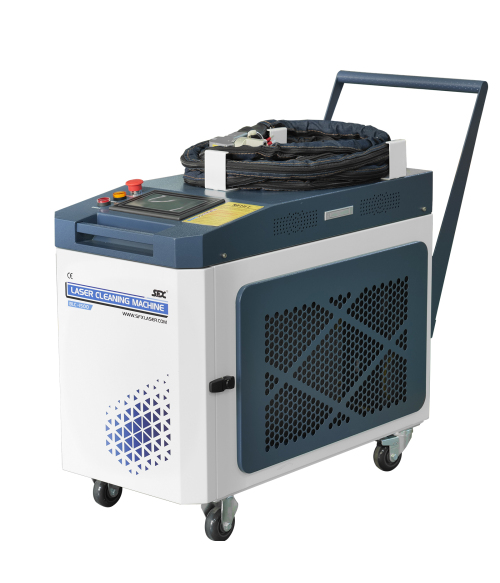 1000W/1500W/2000W/3000W Mobile Laserreinigungsmaschine Integrierter Wasserkühler CW-Faserlaserreiniger