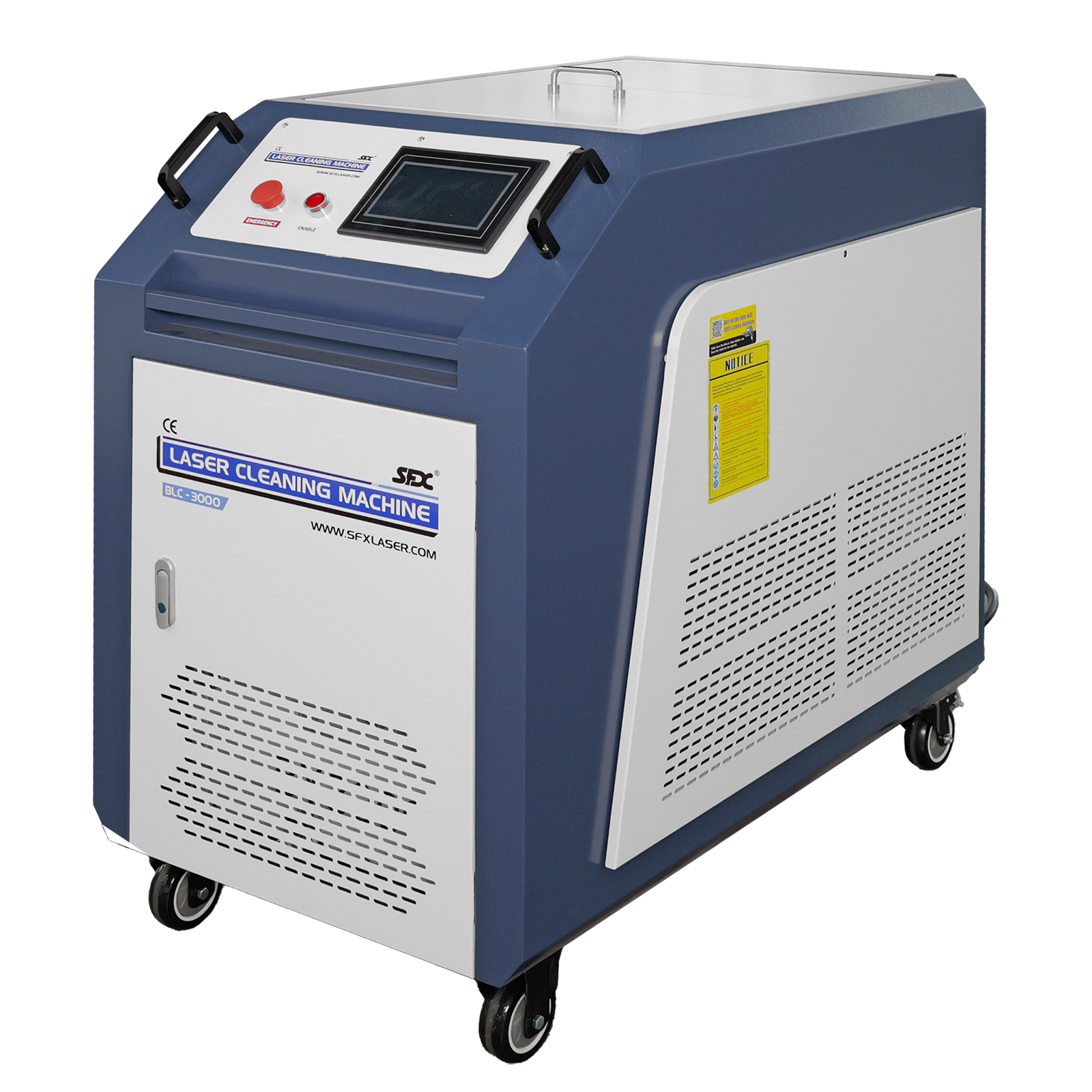 Máquina de limpieza láser de mano continua SFX 3000W Máquina de eliminación de pintura y óxido de metal con láser
