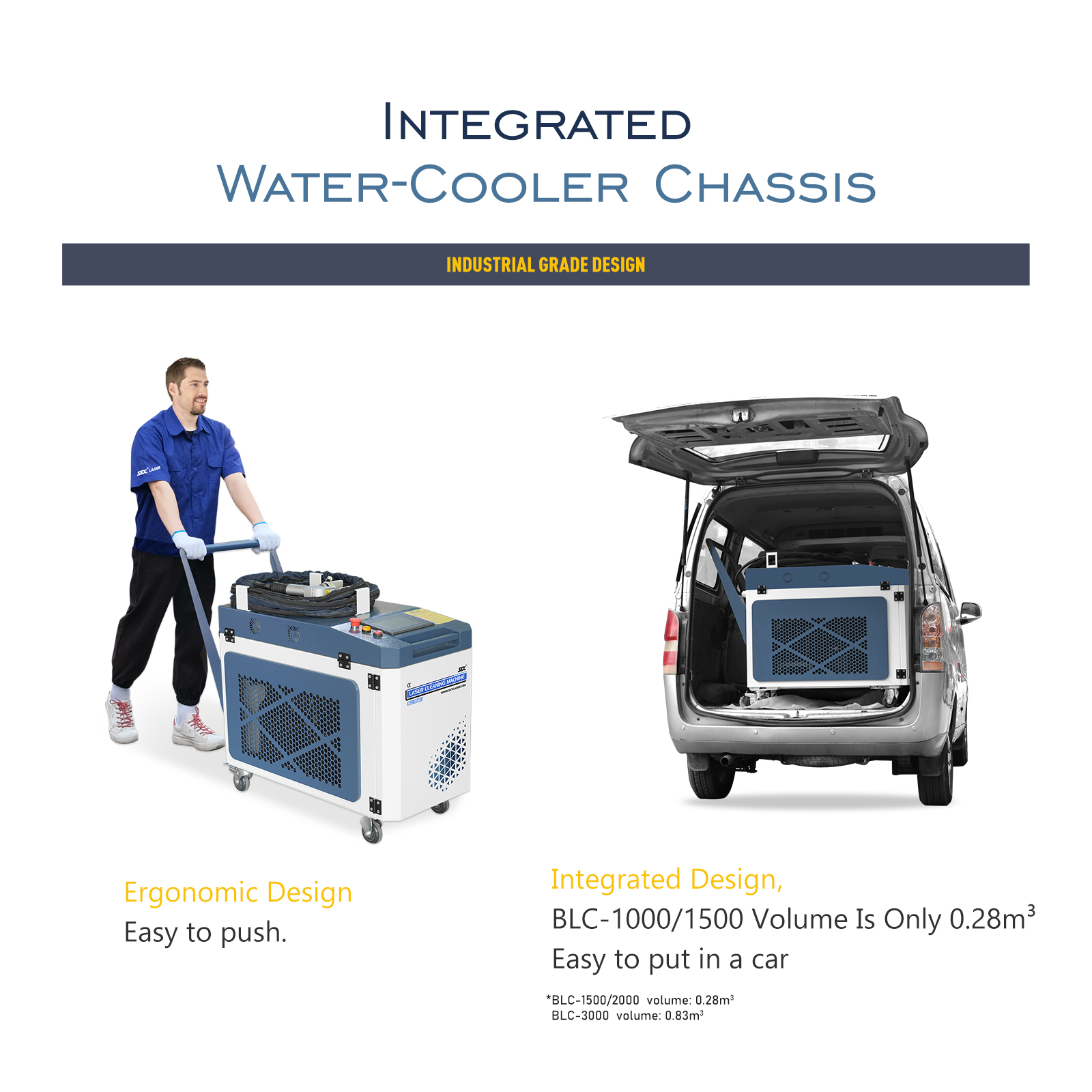 Máquina de limpieza láser de mano continua de 1500 W/2000 W/3000 W con existencias en EE. UU. Limpiador láser de fibra refrigerado por agua Máquina de eliminación de óxido láser