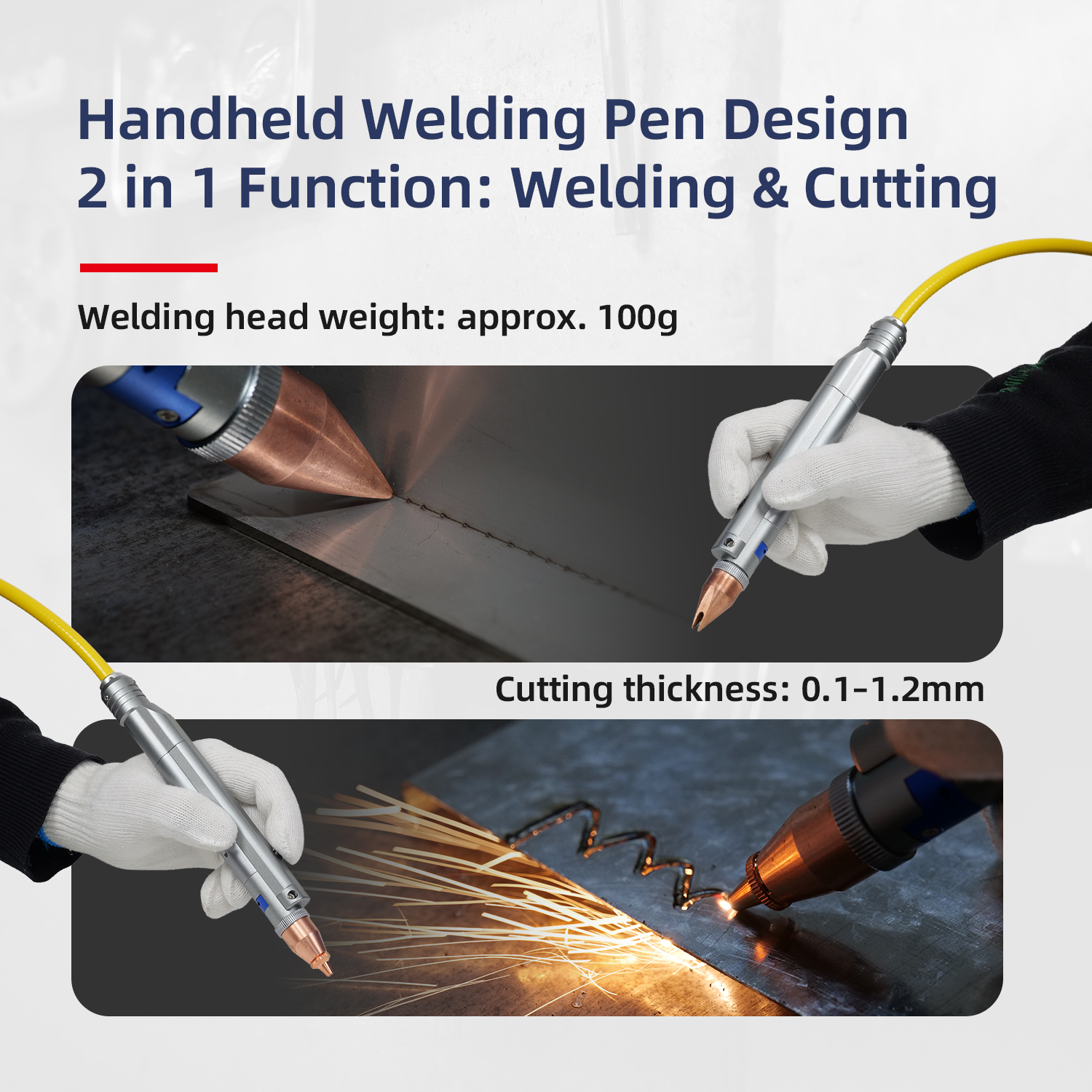 SFX 300W Portable Laser Spot Welder Precision 0.1-1.5mm Thin Metal Plate Welding Machine